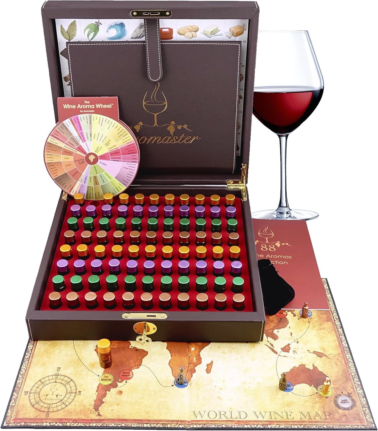 Professional Sommelier Wine Aroma Kit with 88 Aromas