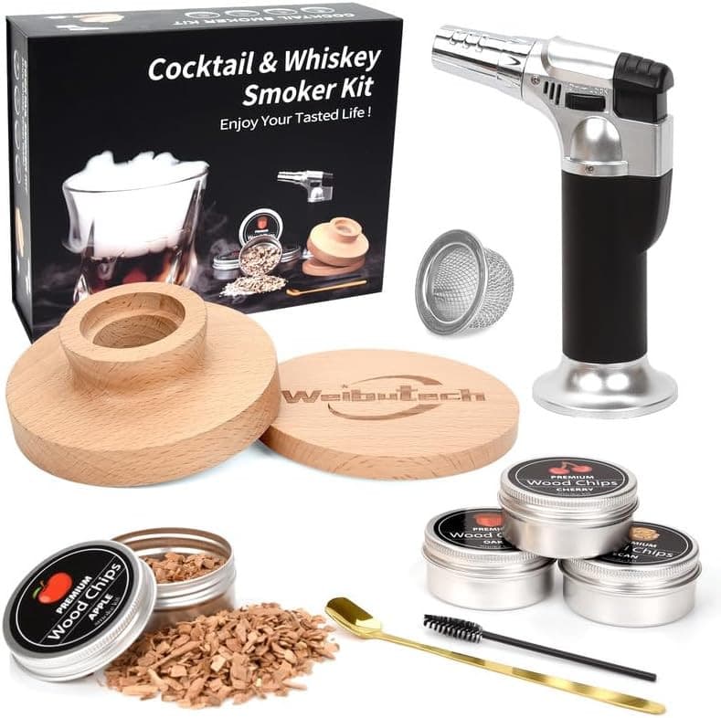 Cocktail Whiskey Smoker Kit with Torch
