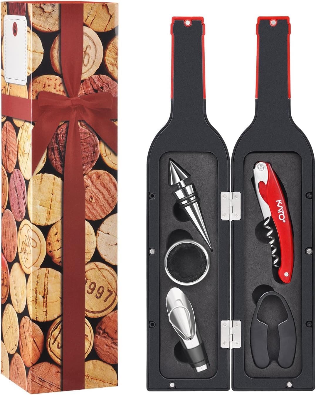 Wine Bottle Accessories Gift Set
