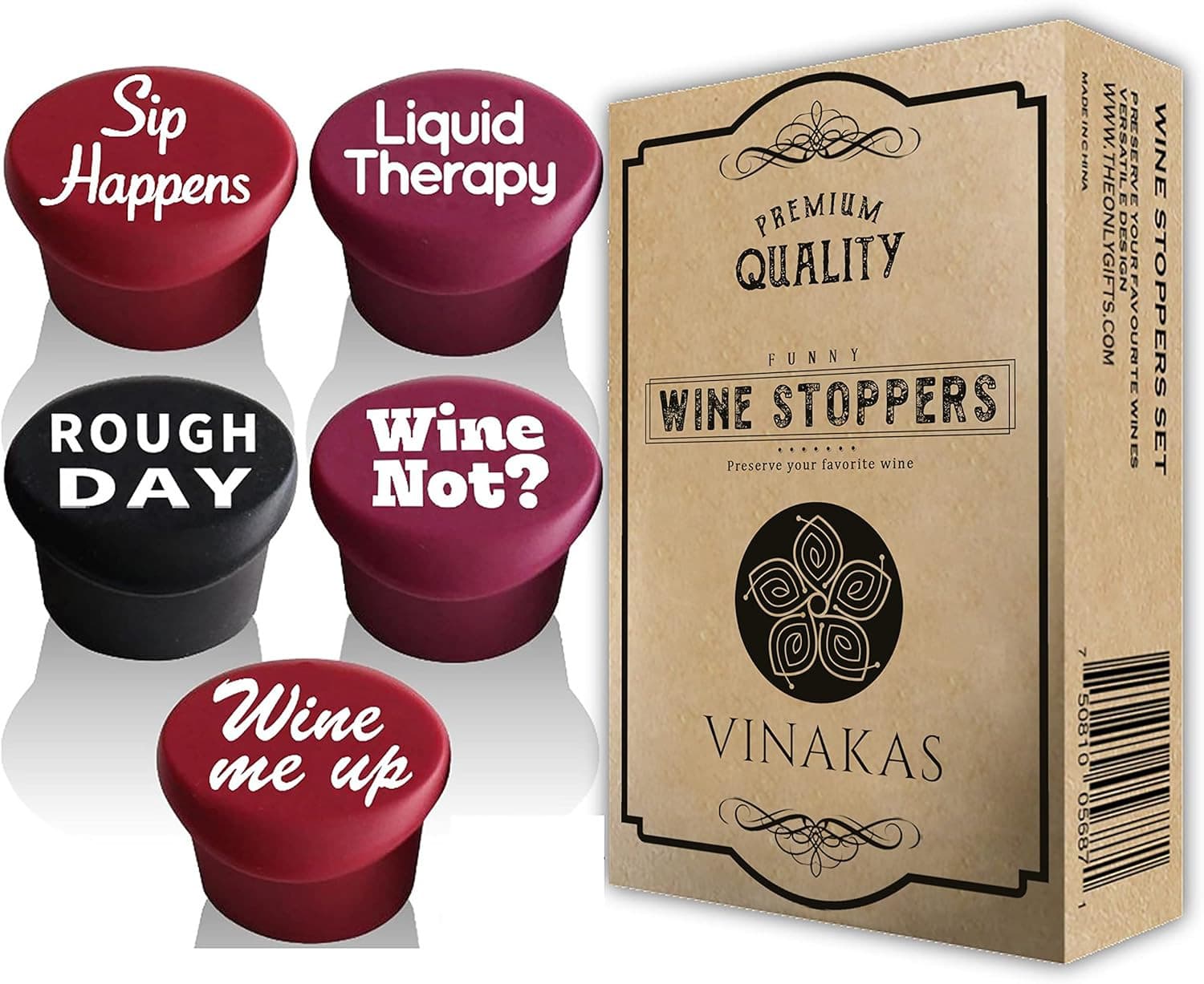 5 Funny Wine Stoppers - Image 1
