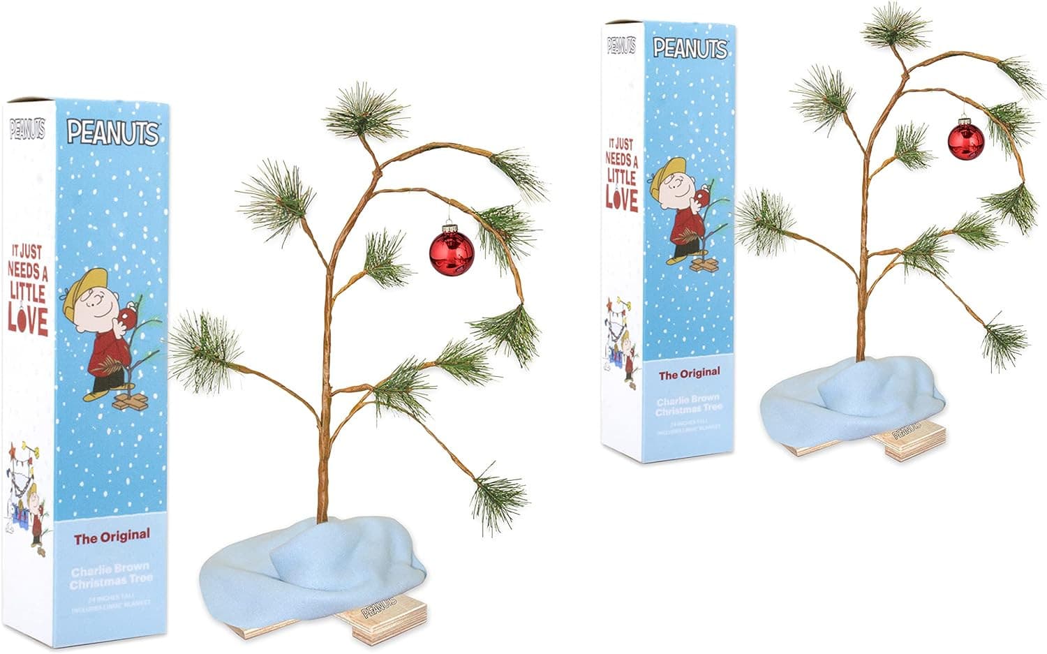 Charlie Brown Christmas Tree with Linus's Blanket - Image 1