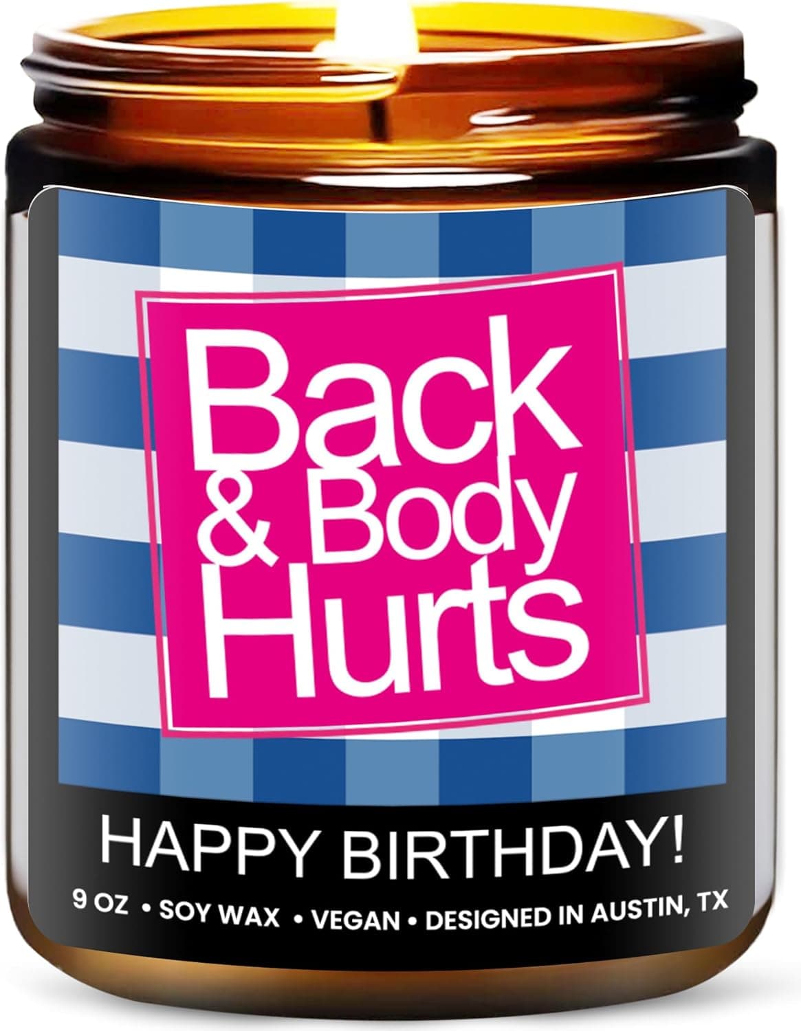 Back & Body Hurts Birthday Candle