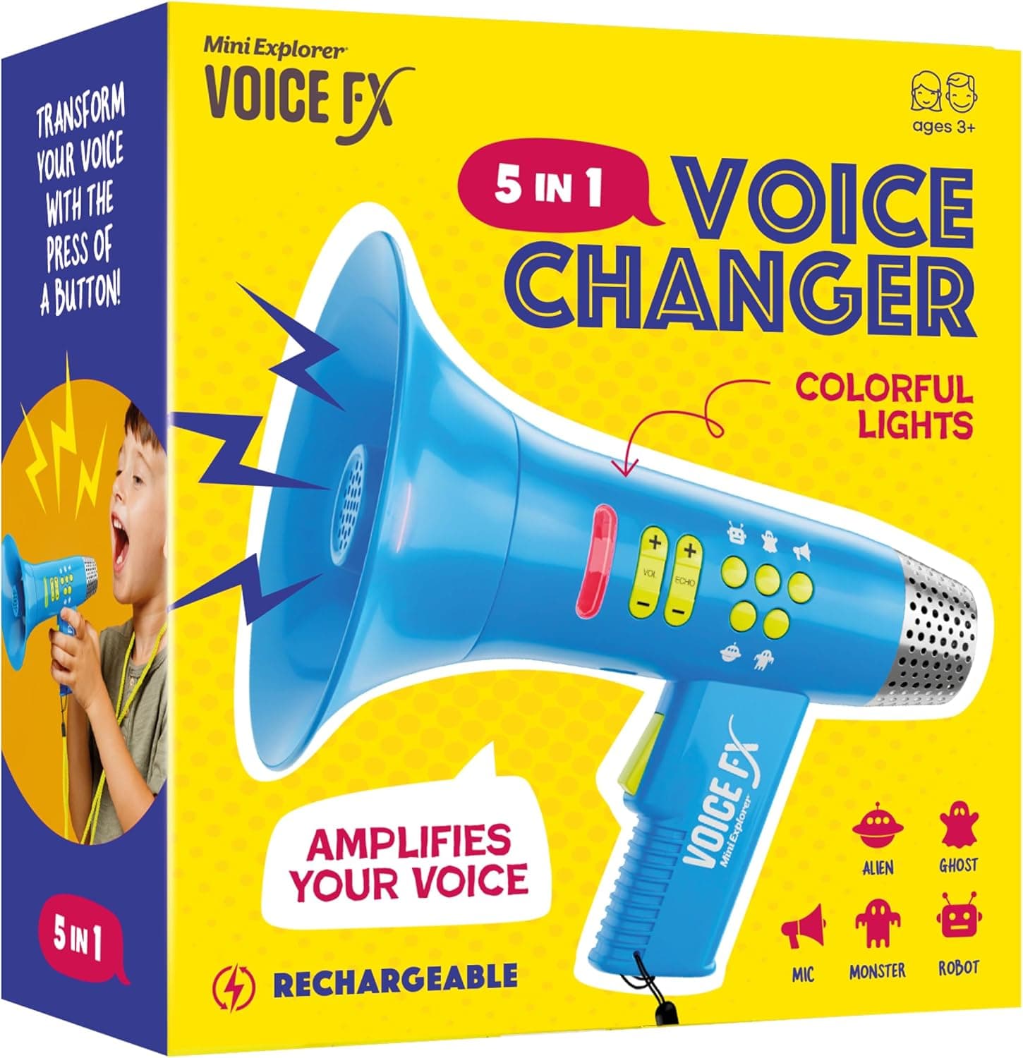 Kids Voice Changer Mic with Light-Up Fun - Image 1