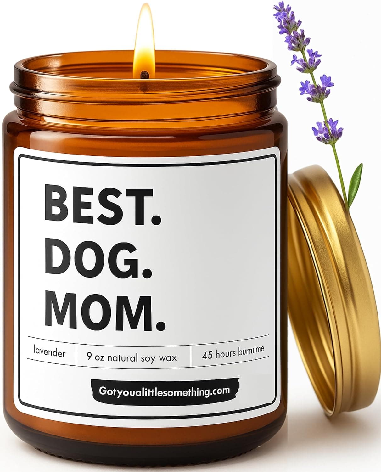 Dog Mom Lavender Vanilla Soy Candle