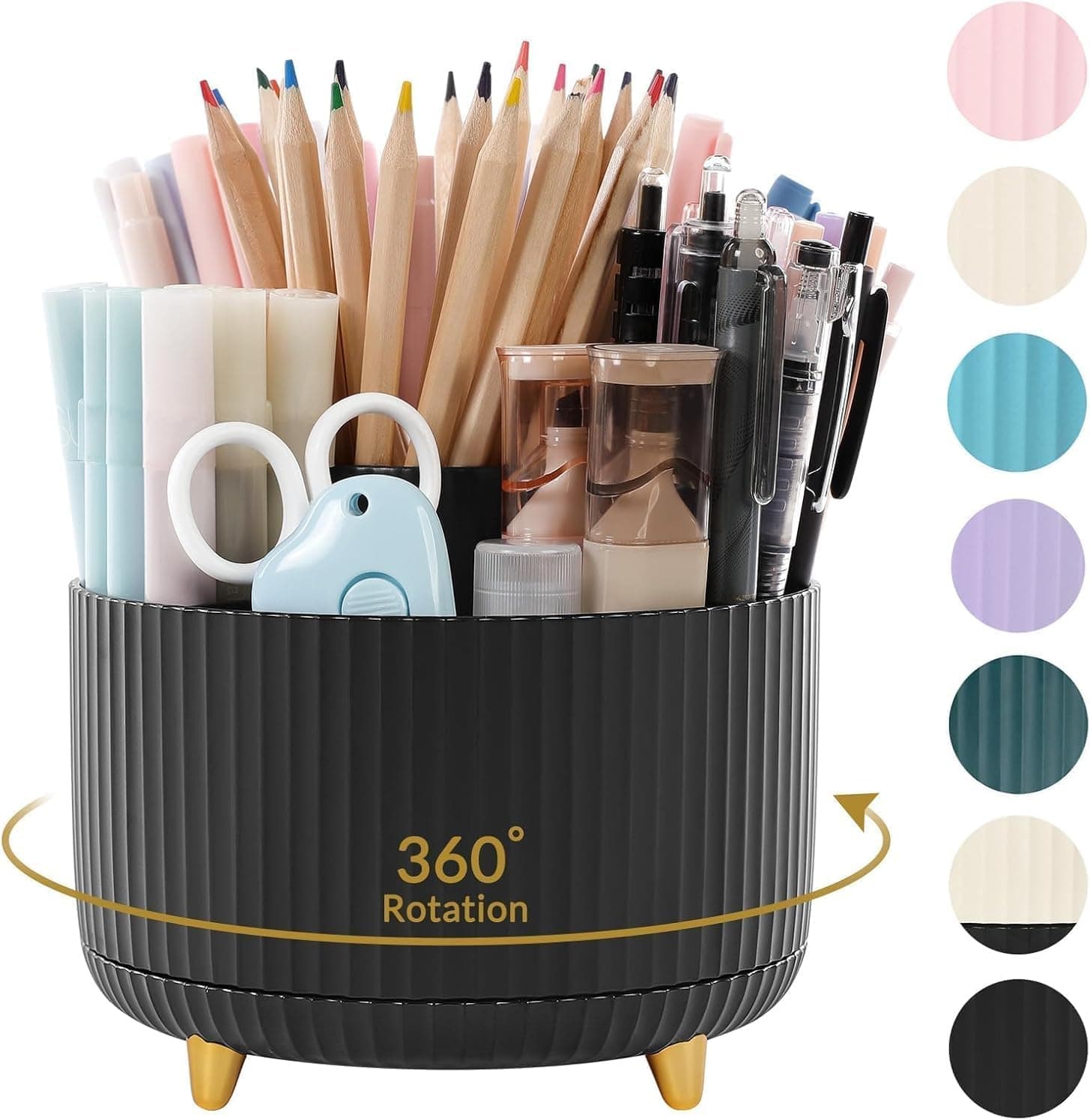 360° Rotating Desktop Pen & Pencil Organizer - Image 1