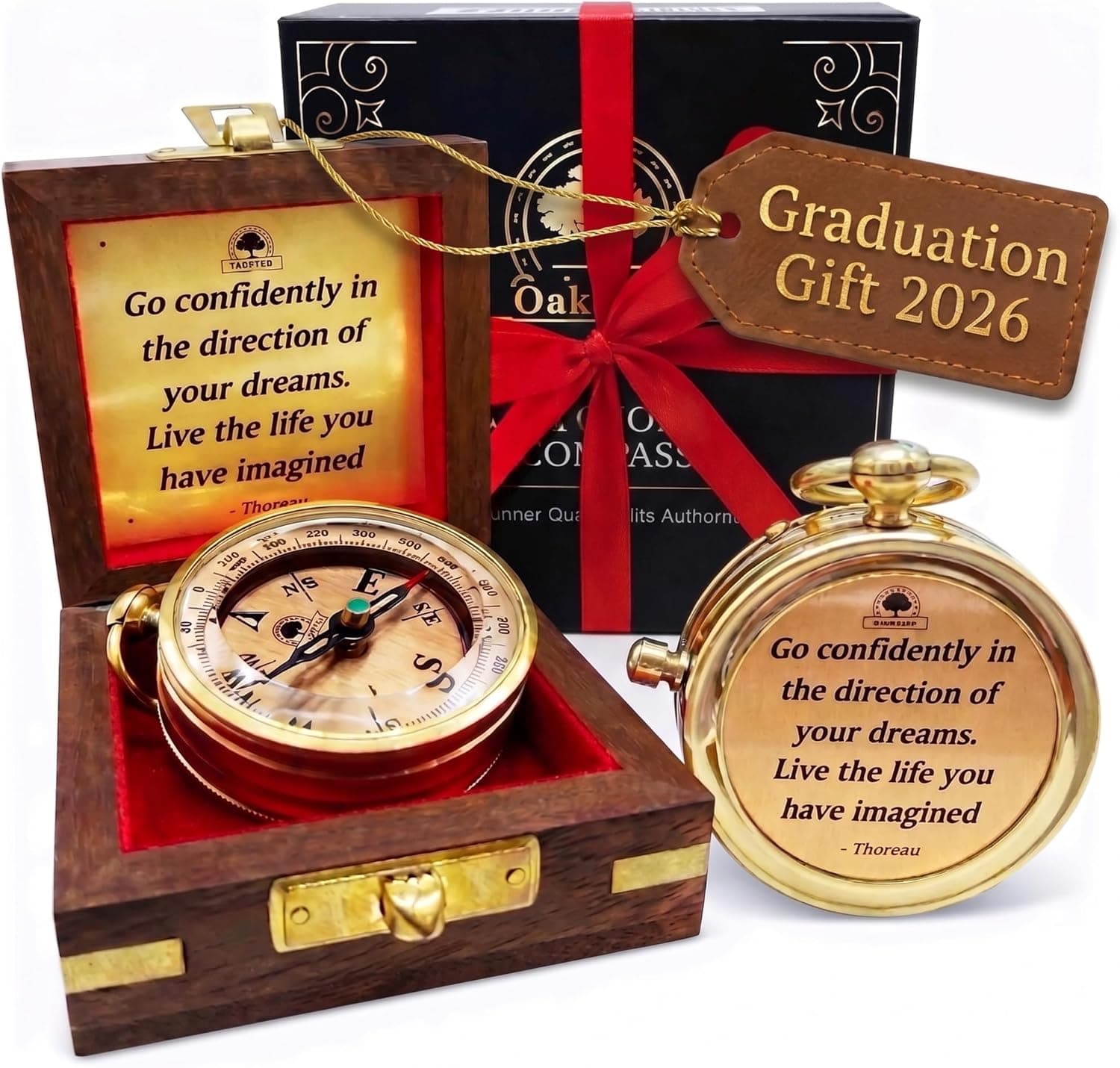 Dream Chaser Brass Compass Gift Set