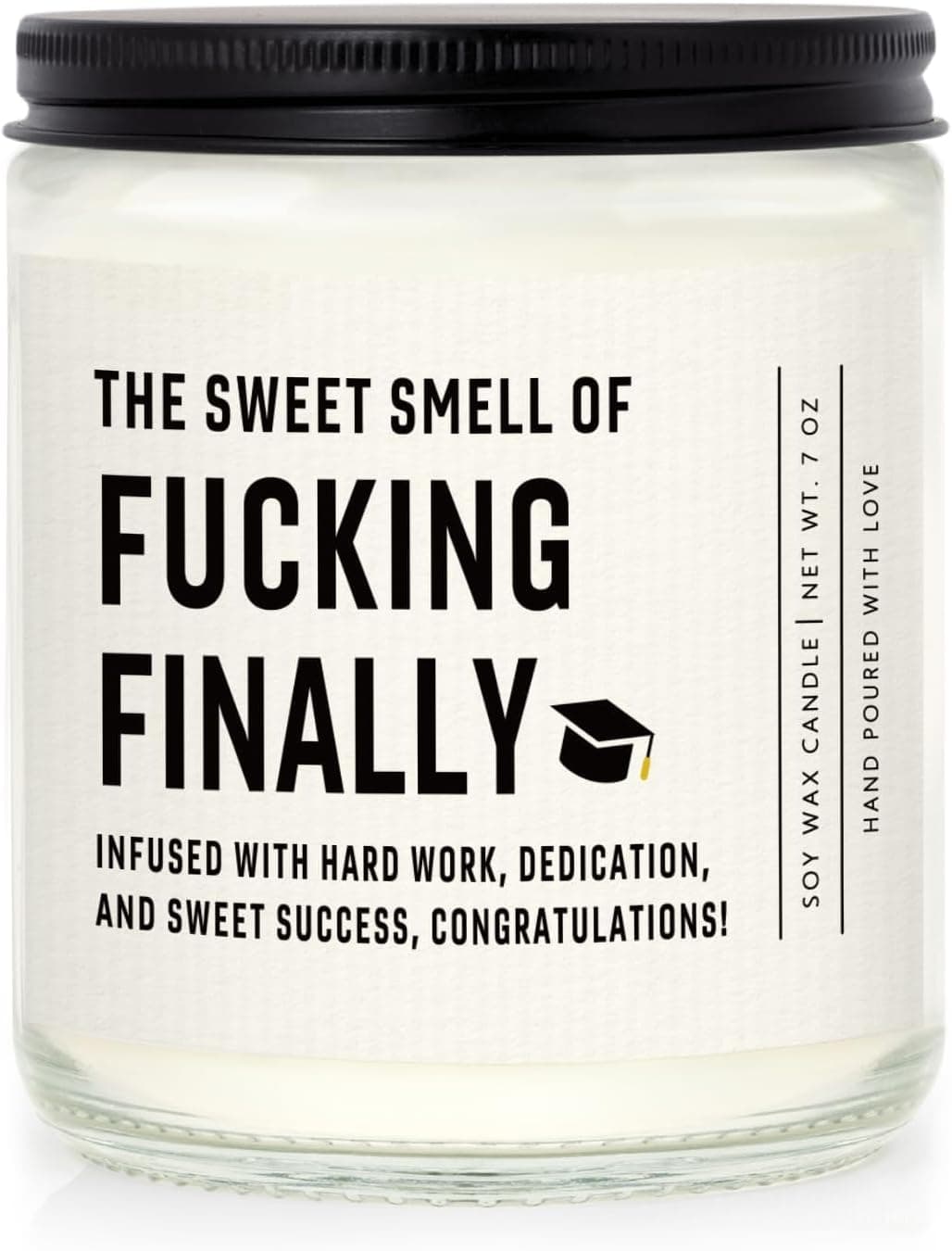 Funny Lavender Scented Graduation Candle - Image 1