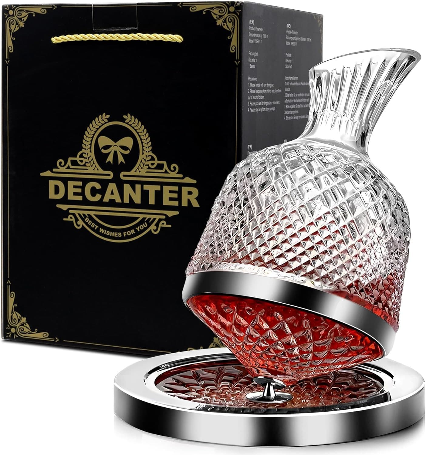 Red Wine Decanter 50oz/1500ml - Image 1